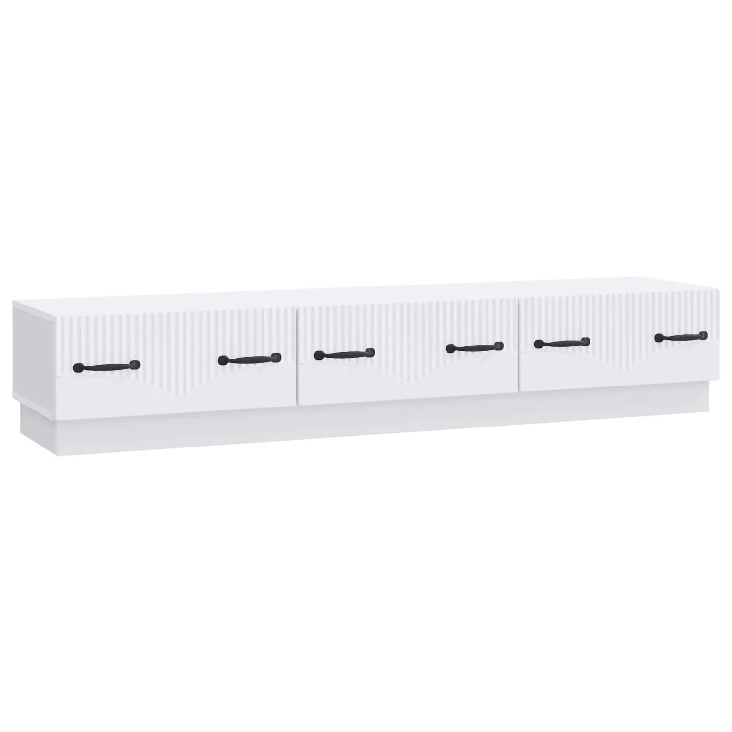 vidaXL TV-Schränk mit Schubladen Weiß 147 x 34,5 x 27 cm Holzwerkstoff 895395