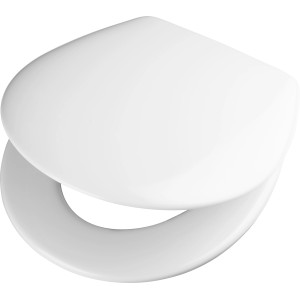 Weißer baliv WC-Sitz Chusha aus Duroplast mit Absenkautomatik.