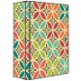 Abschließbarer Banjado XXL Medizinschrank in Anthrazit mit Diamantmuster, 35x46x15cm.
