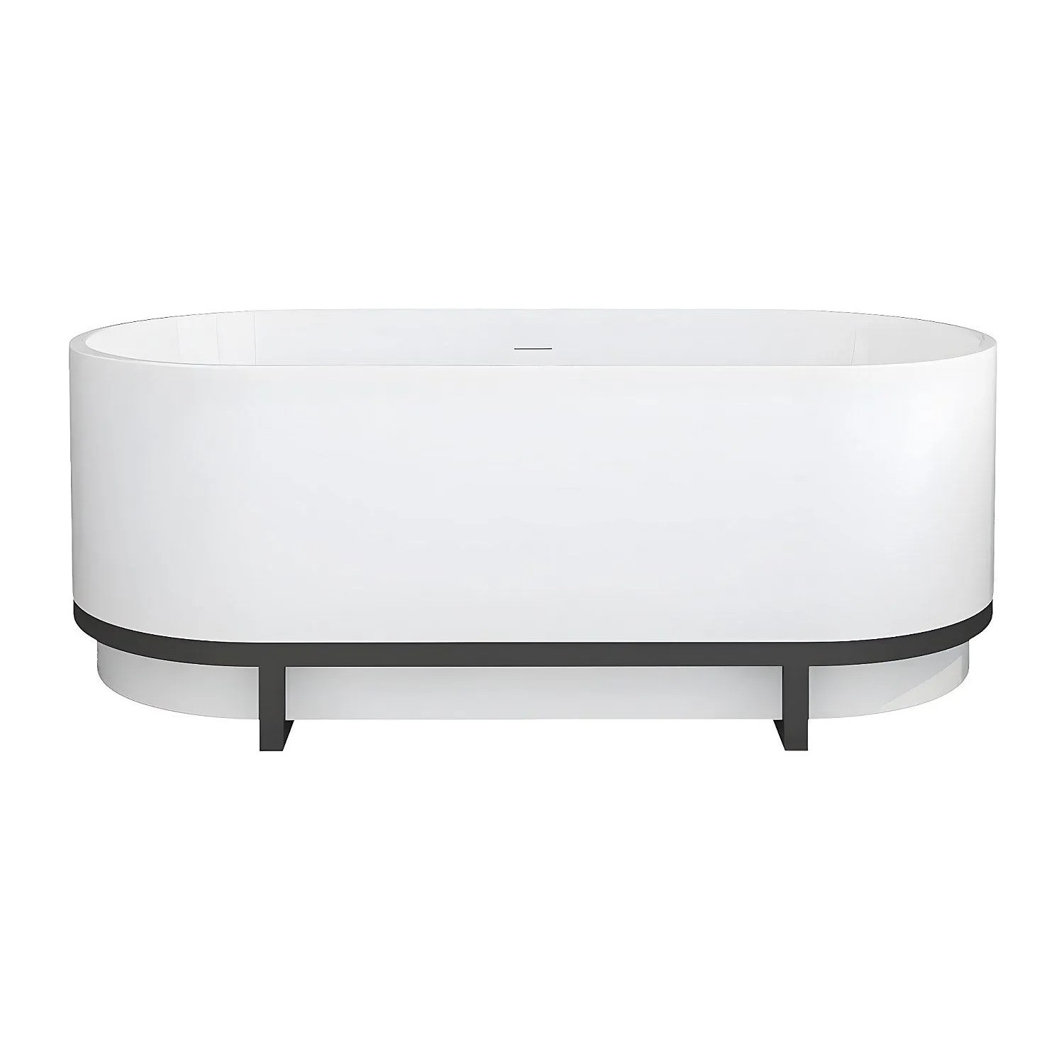 Vente-unique Freistehende Badewanne Pleco Weiß 160 cm