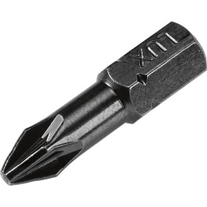 LUX Torsion Bit Comfort PZ2, 2er-Pack, aus Stahl, geeignet für Schraubarbeiten.