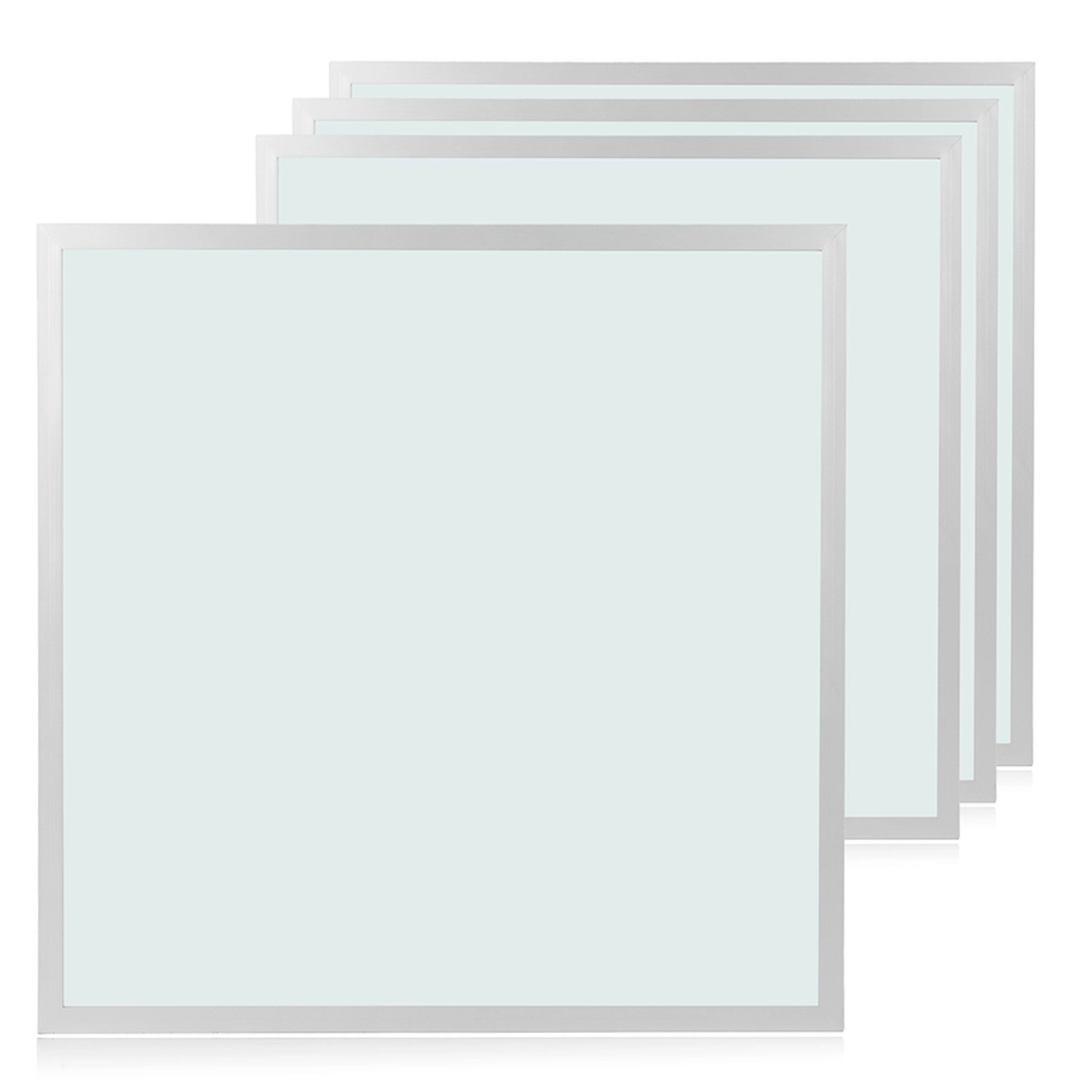 LUXULA 4er-Set LED Panel 62x62 cm 36W 3600lm 6000K Kaltweiß  Büro- Deckenle günstig online kaufen