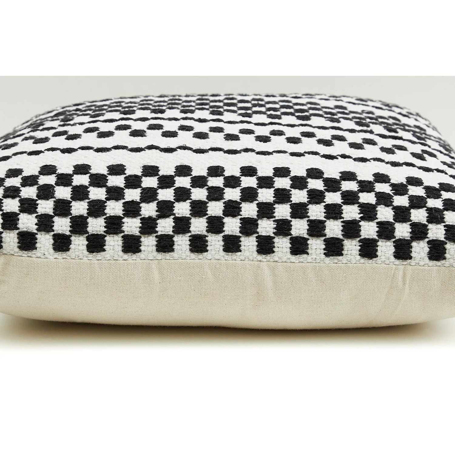 Andiamo Kissen Malena, 40x40 cm, schwarz-weiß gemustert, Deko-Kissen für Sofa und Bett.