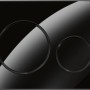 Geberit Sigma20 WC-Drückerplatte, schwarz matt, für 2-Mengen-Spülung.