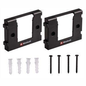 Einhell PXC Akku-Wandhalterung Set mit Schrauben und Dübeln zur Akku-Aufbewahrung.