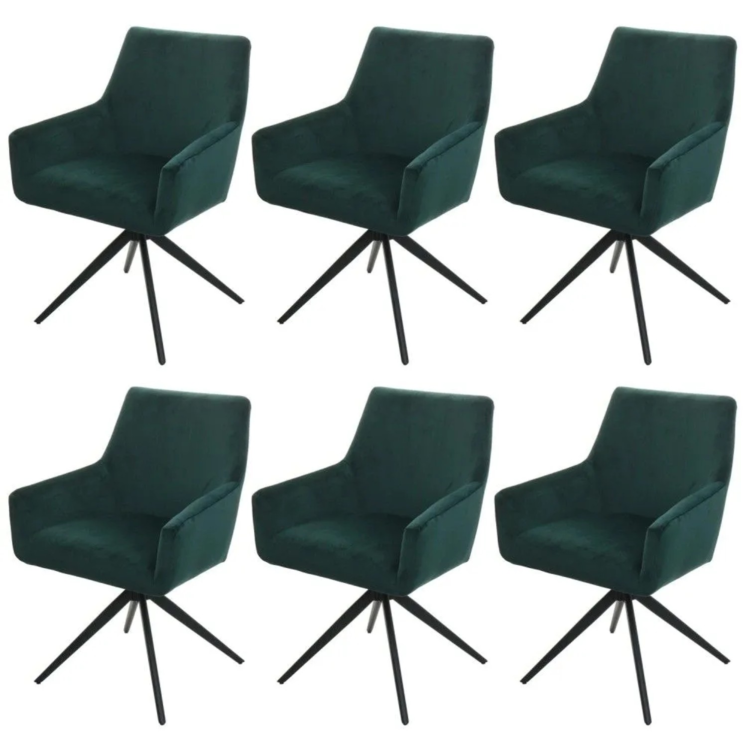 MCW Esszimmerstuhl L91 6er-Set Grün