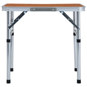 vidaXL Klappbarer Campingtisch Aluminium 60x45 cm 48179