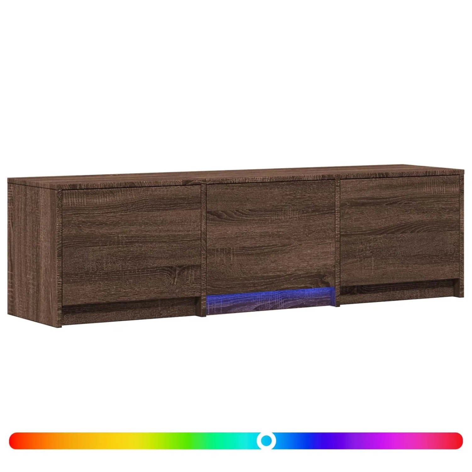 vidaXL Fernsehschrank mit LED Braun Eichen-Optik 140 x 34 x 40 cm 3418707