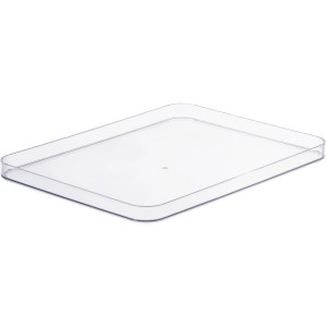 Transparenter SmartStore Compact Deckel L für Aufbewahrungsboxen, auch als Untersetzer nutzbar.