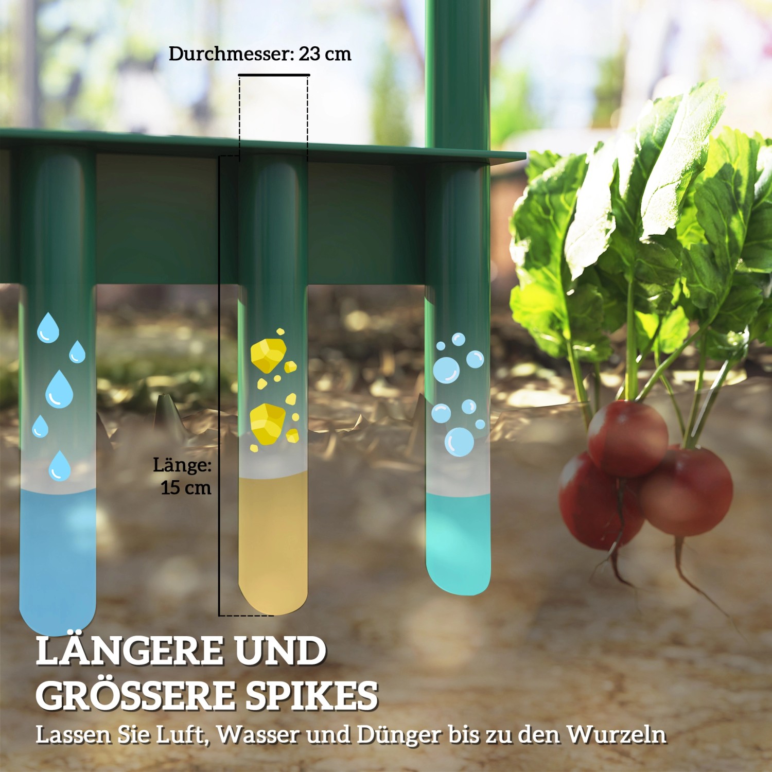 Outsunny Rasenbelüfter Stahl 30L x 4B x 94H cm_4