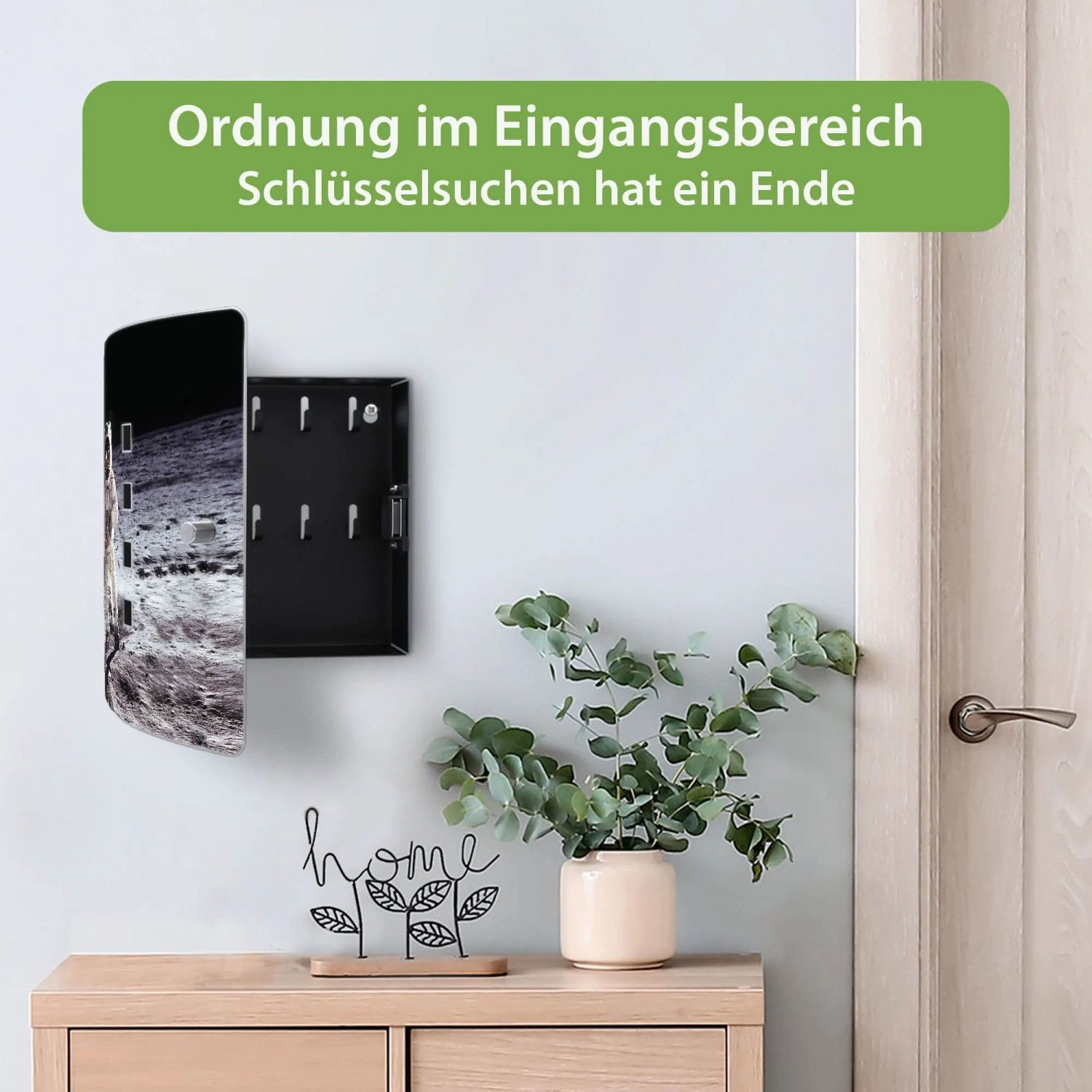 Banjado Schlüsselbox Edelstahl 24 x 21,5 x 7 cm für 10 Schlüssel kaufen bei OBI