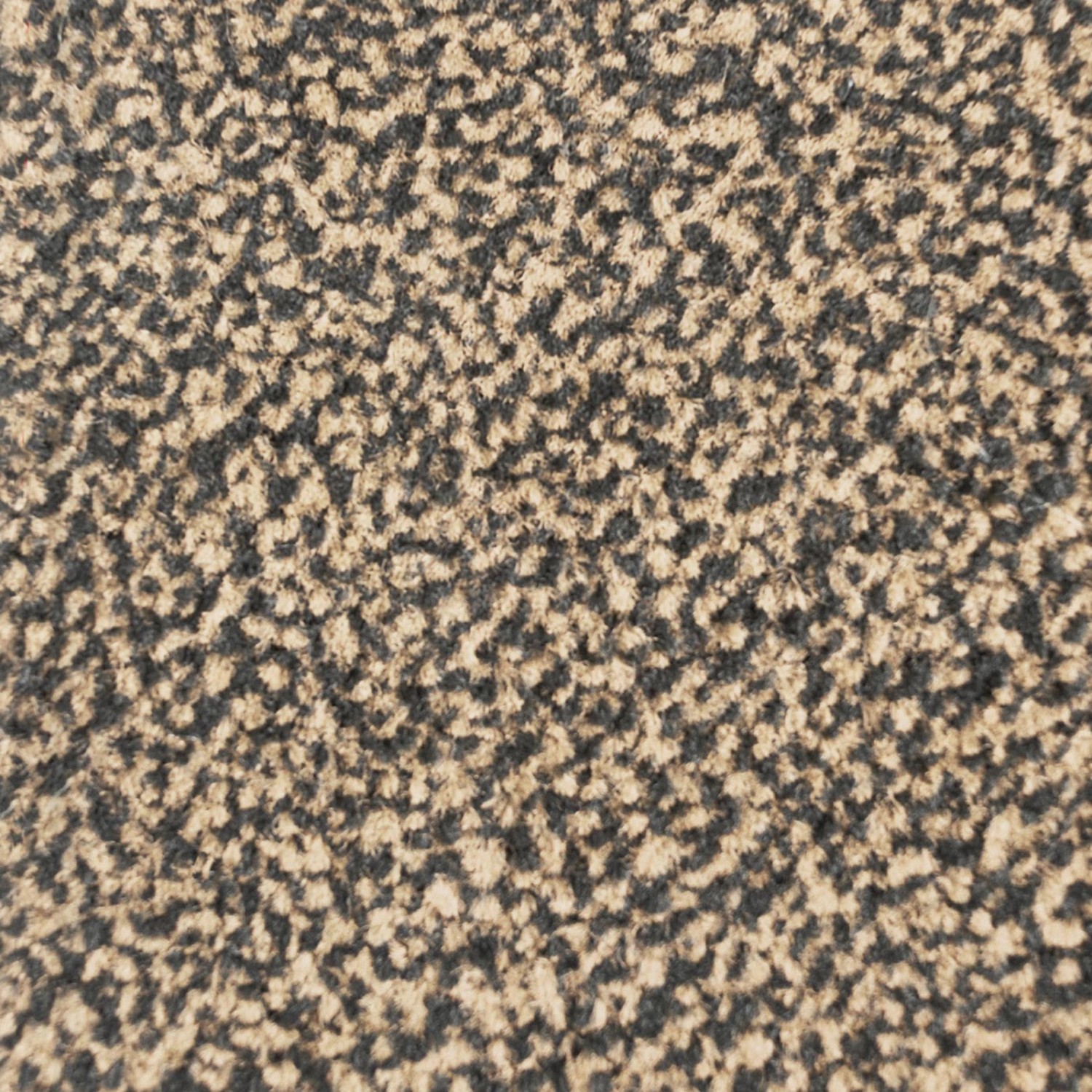 Detailaufnahme der KARAT Schmutzfangmatte SKY in Ocker-Schwarz, Fußmatte mit meliertem Flor.