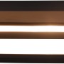 Ovale LED-Wandleuchte Gianni in Schwarz Matt für Bad und Wohnraum, 40 cm breit.