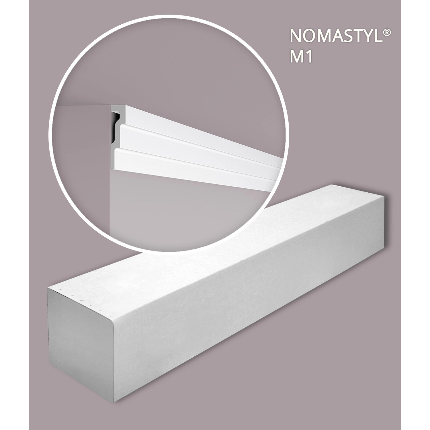 NOEL & MARQUET NMC M1 Eckleisten Set, 10 Stuckleisten, weiß, für Zubehör Paneele.