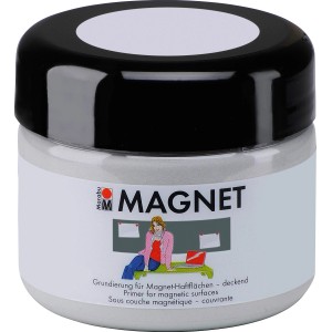 Marabu Magnetfarbe Grau, 225ml Dose für Wand-Akzente. Deckende Acrylfarbe für Magnetflächen.