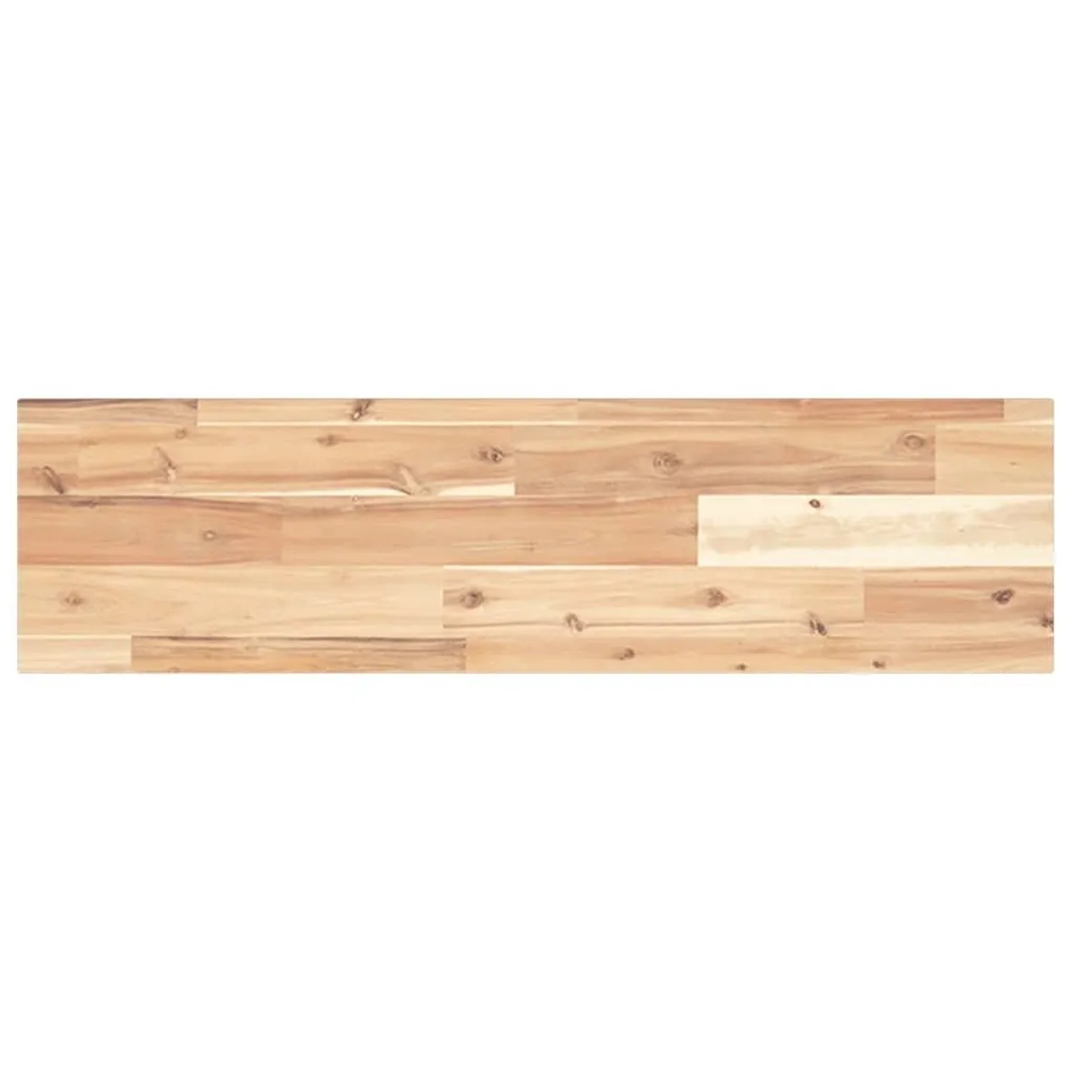 vidaXL Schweberegal 80x20x2 cm Massivholz Akazie Unbehandelt 3279343