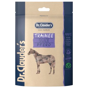 Dr. Clauder's Hunde-Belohnungssnack mit Pferd, getreidefrei, 80g Packung.