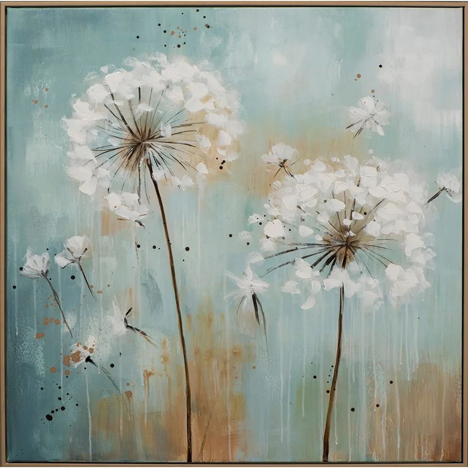 Art Universe Leinwandbild Pusteblumen 82 x 82 cm
