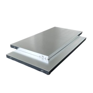 Verzinkte Schulte Regalböden (2 Stück) für Steckregal, 230x400x35 cm.