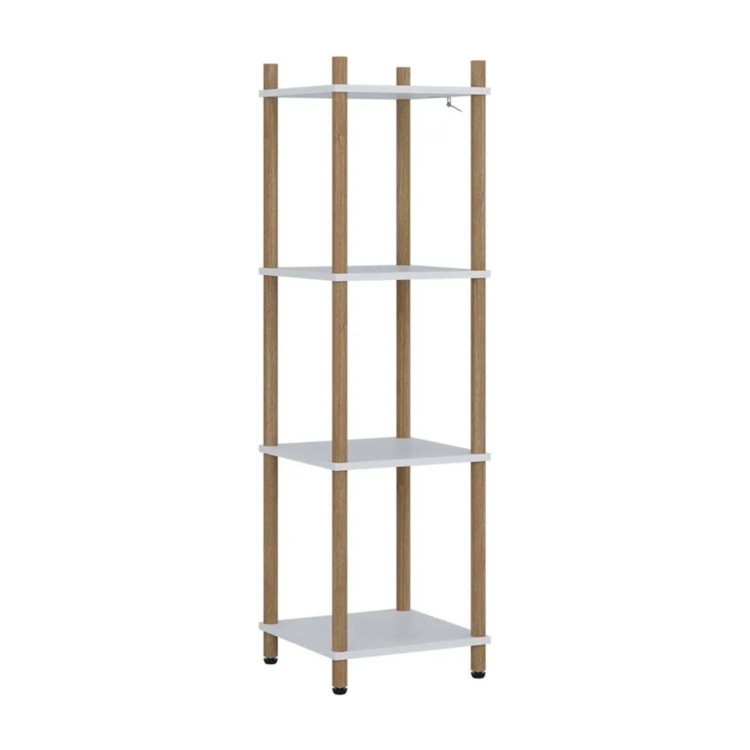 Vicco Eckregal Bivio Weiß Kiefer 30 x 103 4 Ablageflächen Art Nr 57477