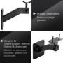 SOTECH Handlaufhalter Verstellbar für Ø 45 mm Runde Handläufe Stahl Schwarz Pulverbeschichtet Schräger Arm 70 x 99 x 100 mm_4