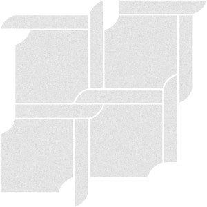 Vabene Mosaikfliese Bellissima Barca Bianco, 25x25 cm, für Innen- und Außenbereiche.