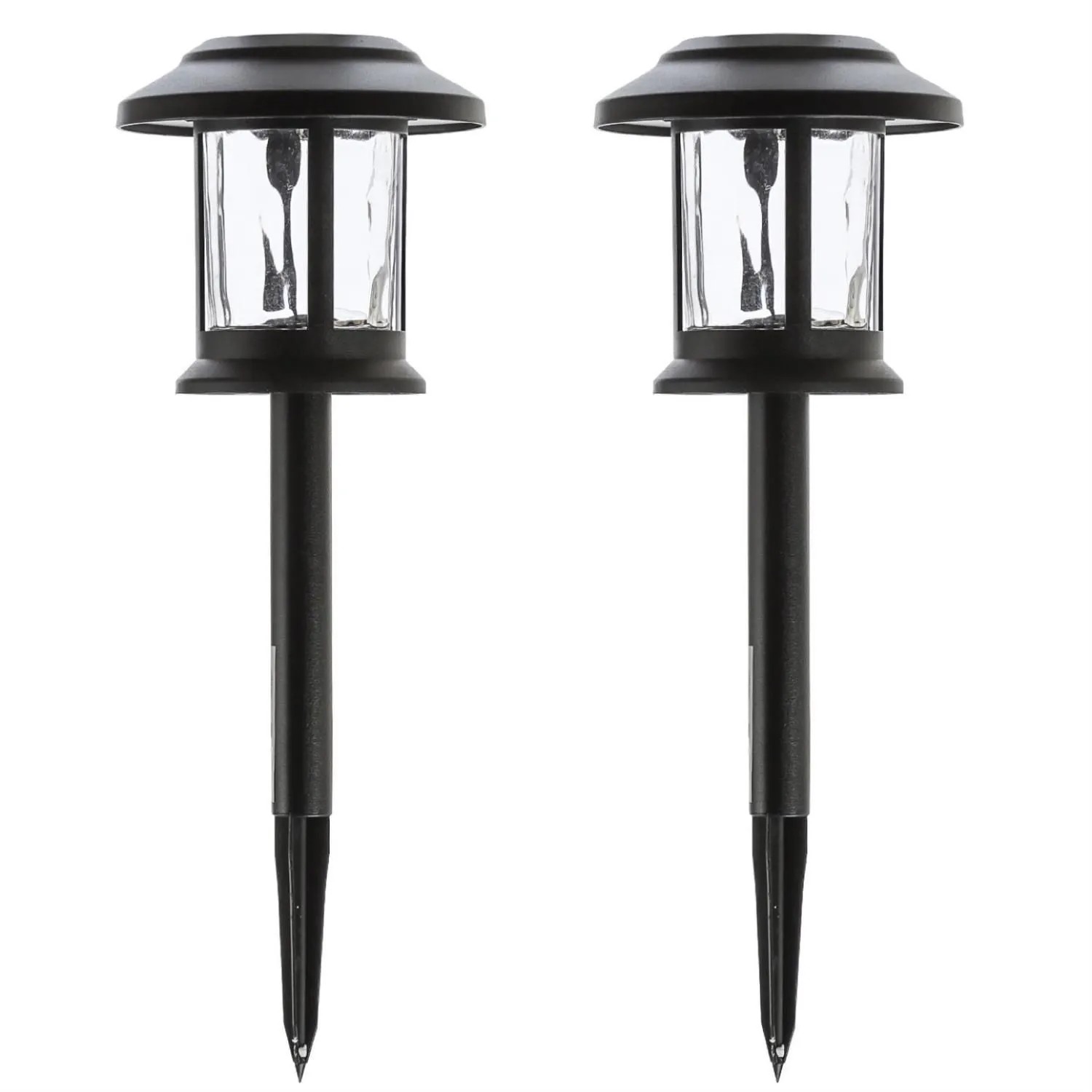 Marelida LED Solar Gartenleuchte 3in1 Laterne/Hängeleuchte/Wegleuchte Lichtsensor 2er Set