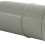 Graue Marley HT-Langmuffe DN 50 für die Verbindung von HT-Rohren.