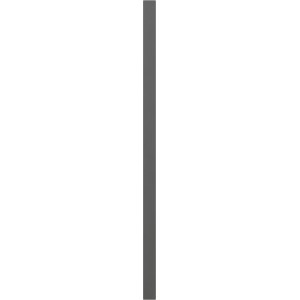 Zaunpfosten WPC Anthrazit, 8x8x200 cm, mit Metallkern für Zaunbau & Sichtschutz.