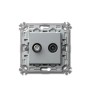 TEM MODUL PLUS Antennen Steckdose Silber TVSat UP