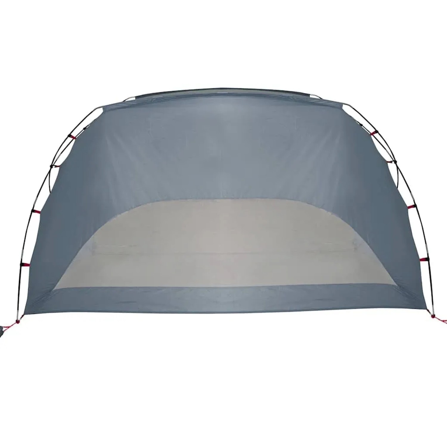 Graues vidaXL Strandzelt 274x178 cm aus Polyester, ideal für Camping und Strand.