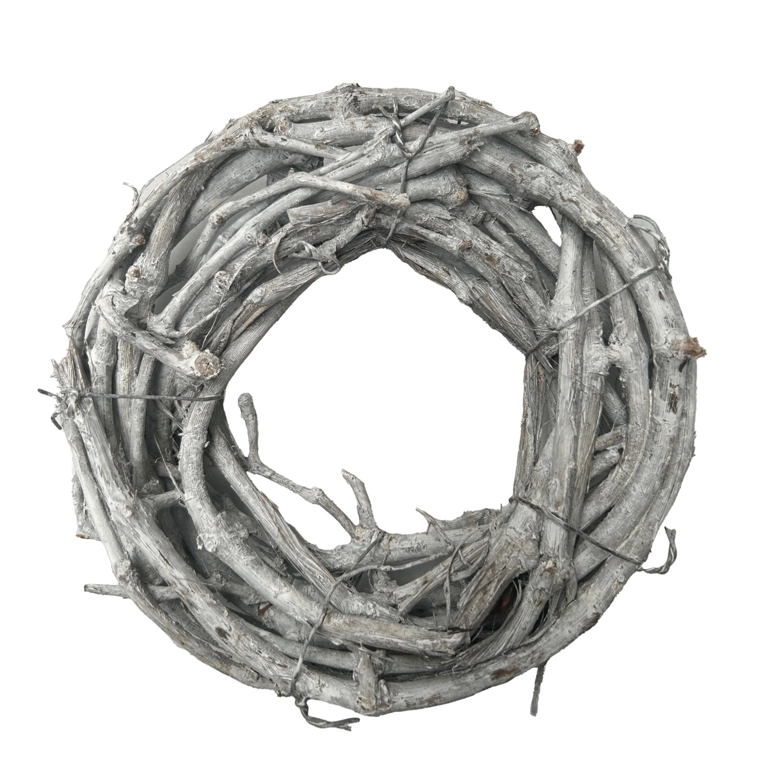 Mica Decorations Kranz Basteldekoration Ø 20 cm x 5 cm Weiß günstig online kaufen