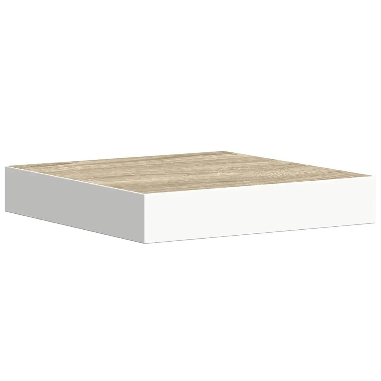 vidaXL Schweberegal Eichen-Optik und Weiß 23x23,5x3,8 cm MDF 326567