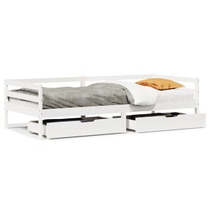 vidaXL Tagesbett mit Schubladen 90x200 cm Massivholz Kiefer 3302058