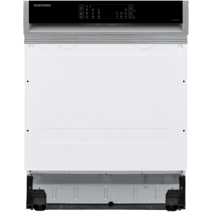 Telefunken Geschirrspüler, teilintegriert, 60cm, 12 Maßgedecke, mit schwarzer Bedienblende.