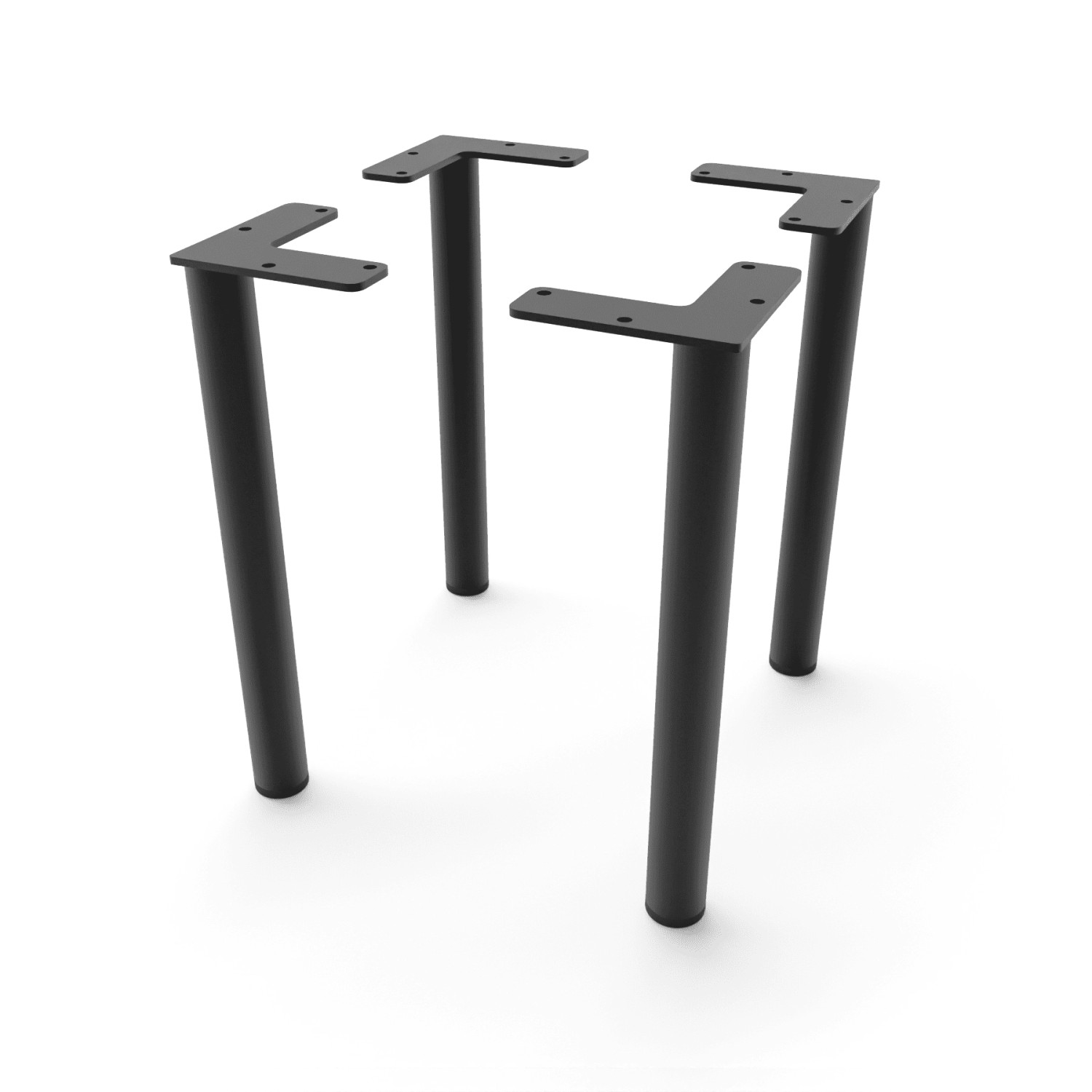 HEVVA Möbelfüße LINZ Schwarz 25 cm Hoch 4er Set