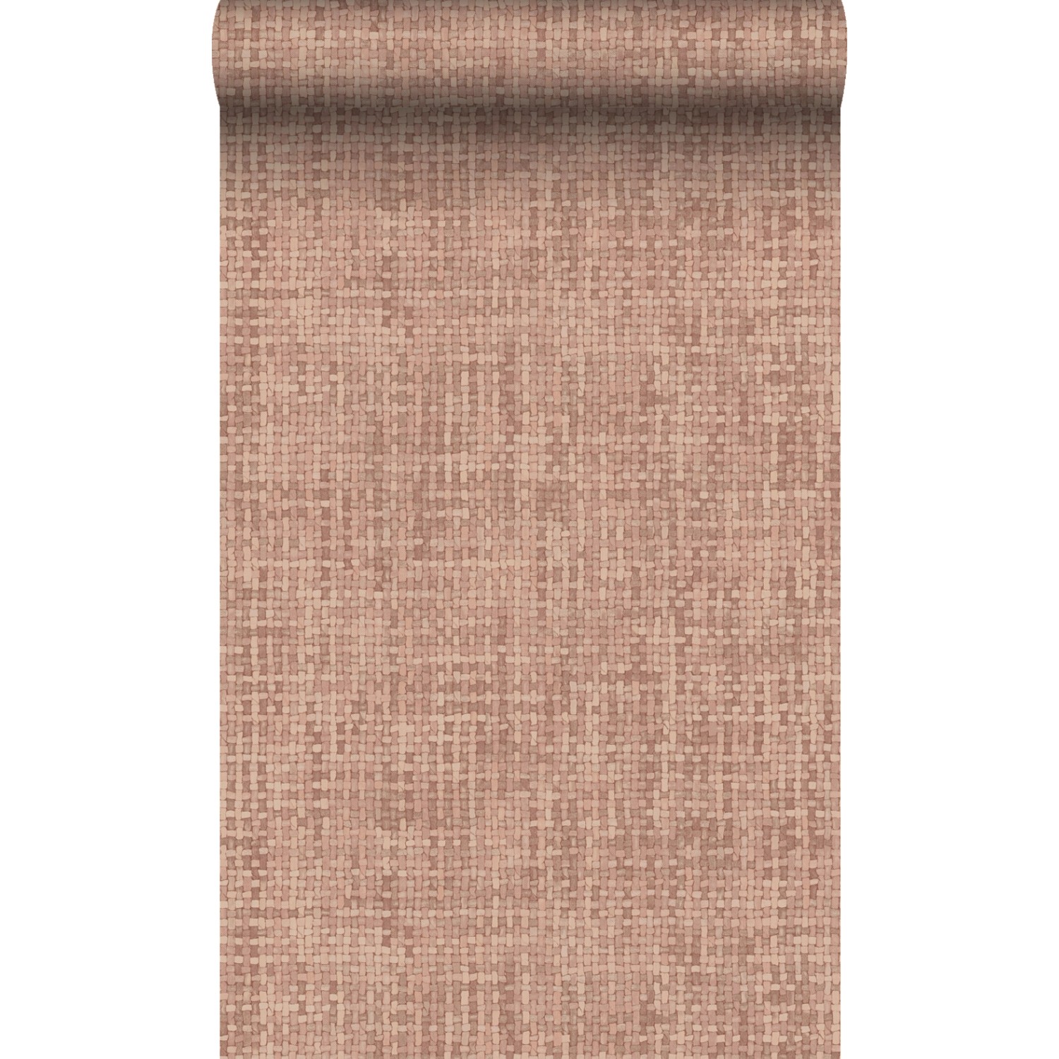 Origin Wallcoverings Tapete Leinen-Optik Terrakottarosa 50 x 900 cm günstig online kaufen