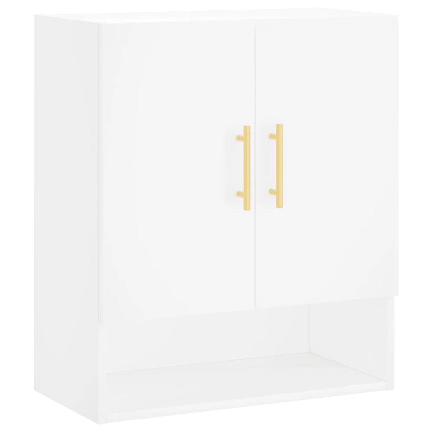 vidaXL Hängeschrank Wandschrank Hängeschrank Aufbewahrung Weiß 60x31x70 cm günstig online kaufen