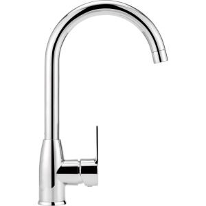 Küchenarmatur Lattari Einhebel in Chrom-Optik, schwenkbar.