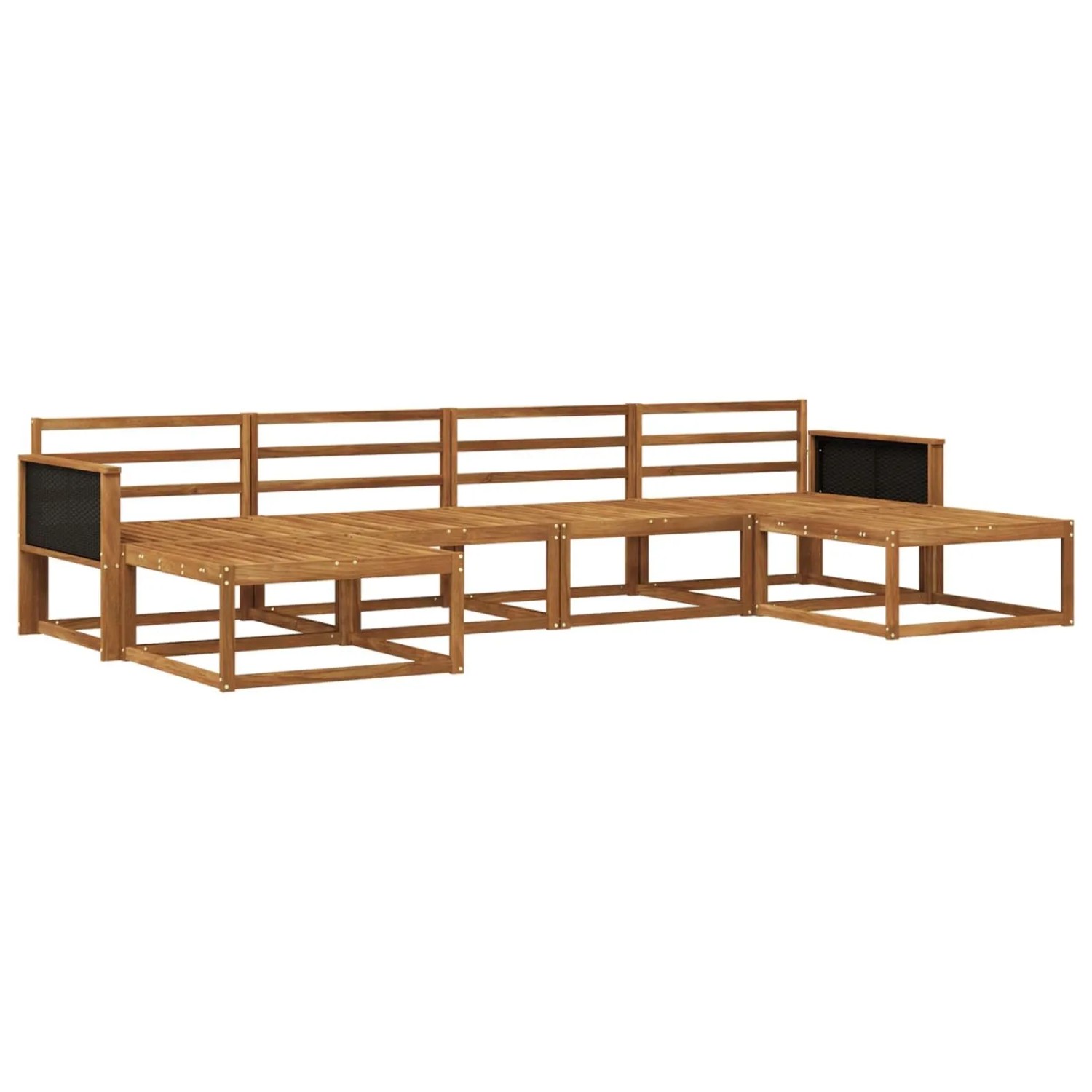 vidaXL Outdoor-Sofagarnitur 6 Stk Natur Massivholz Akazie 3382772