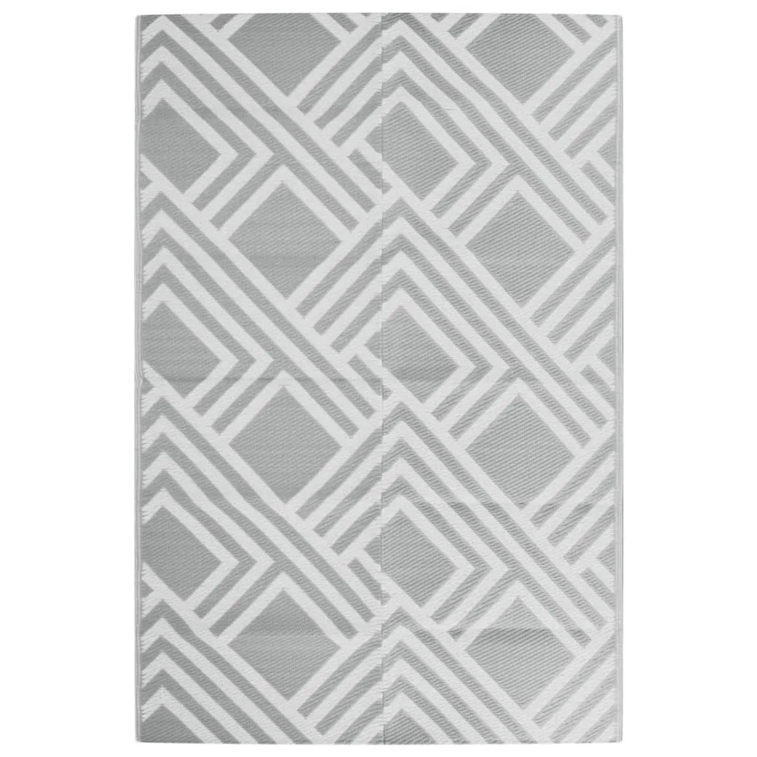 vidaXL Outdoor-Teppich ARAKIL Grau 120x180 cm PP 368562