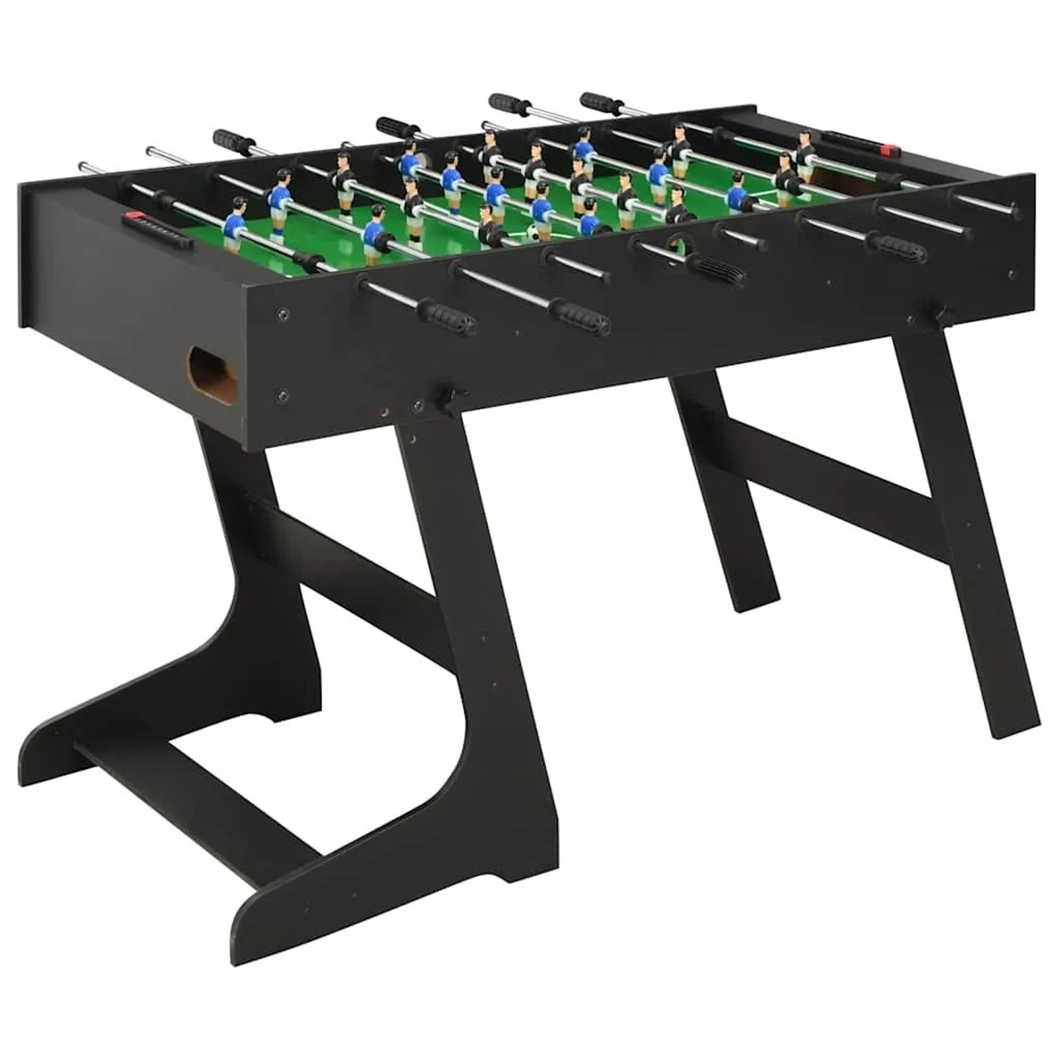 vidaXL Klappbarer Kickertisch 121 x 61 x 80 cm Schwarz 91938