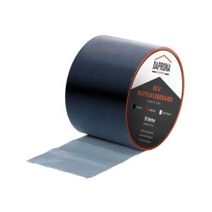 Daprona Butylband, 10m x 100mm, Alu schwarz, Dichtband für Reparaturen.