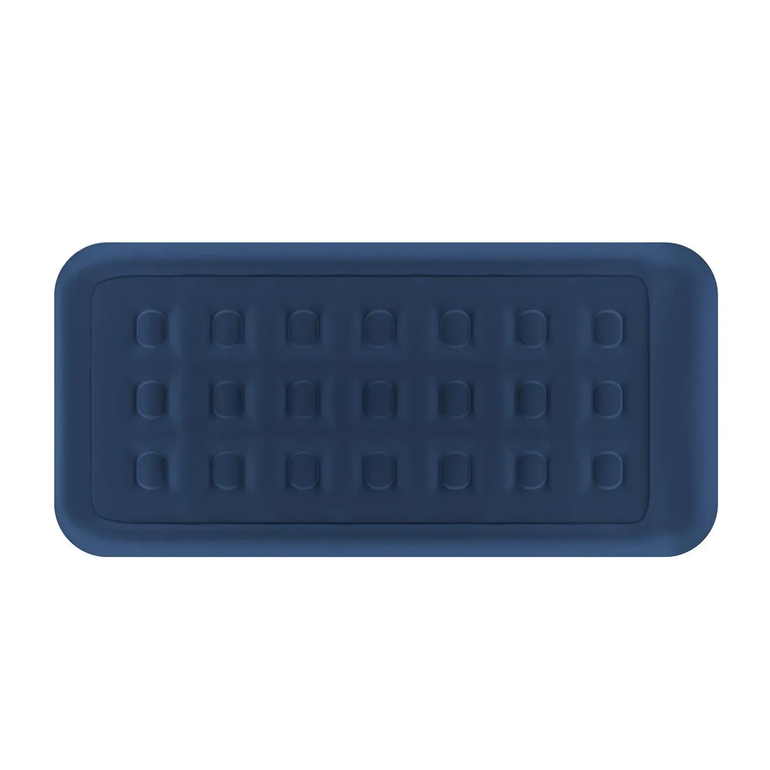 Blaues Juskys Luftbett Sapri M, selbstaufblasend mit elektrischer Pumpe.