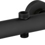 Mattschwarze Thermostat-Duscharmatur des baliv Überkopfbrause-Sets KBS-23.90.