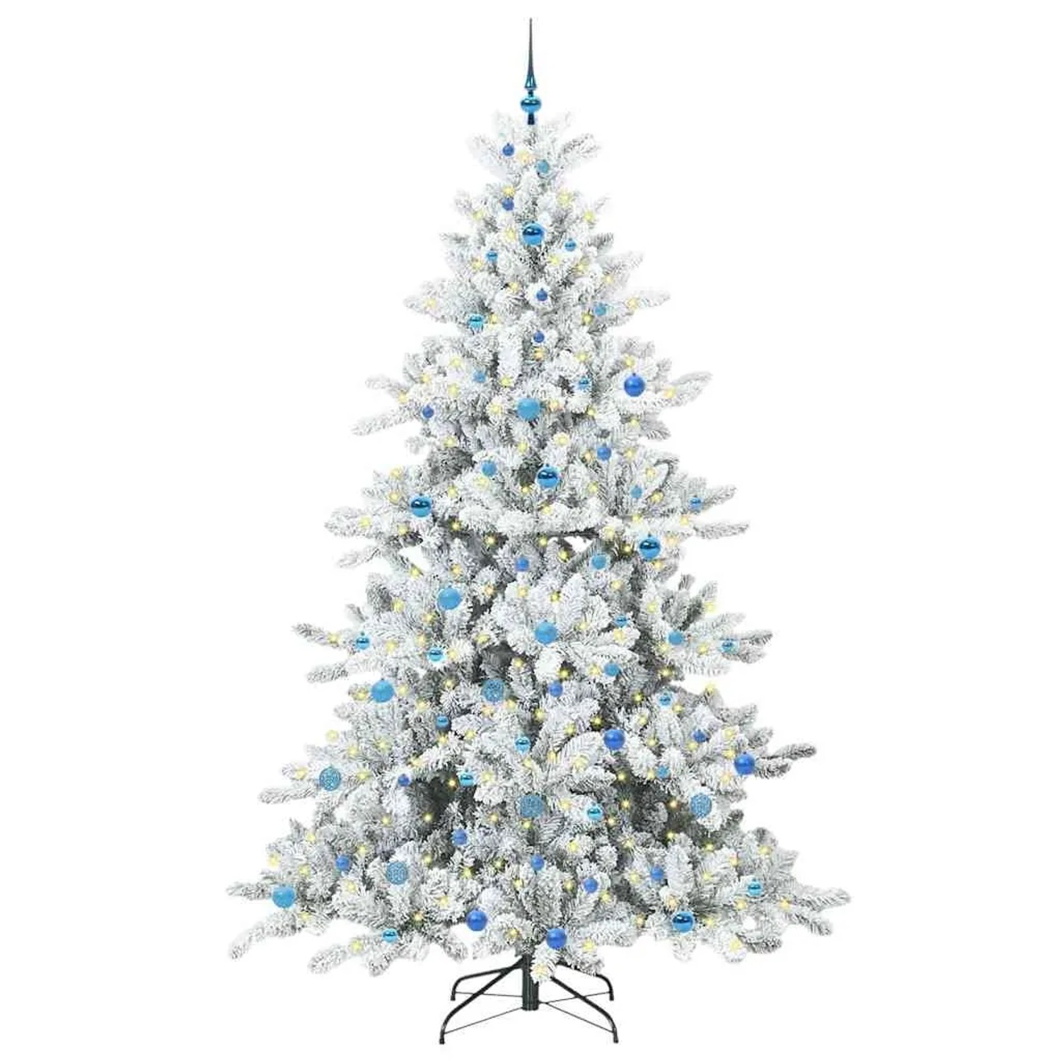 vidaXL Künstlicher Klappbarer Weihnachtsbaum mit 300 LEDs 240 cm PVC 3397751