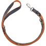 Verstellbare Hunter Führleine Maldon, 2 m, orange-grau, für Hunde.