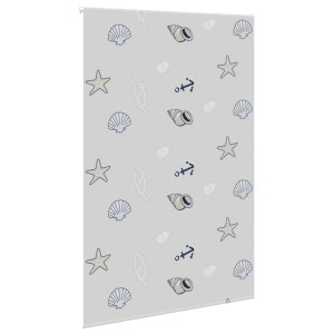 vidaXL Duschrollo 150x240 cm mit Seestern-Muster für Badezimmer.