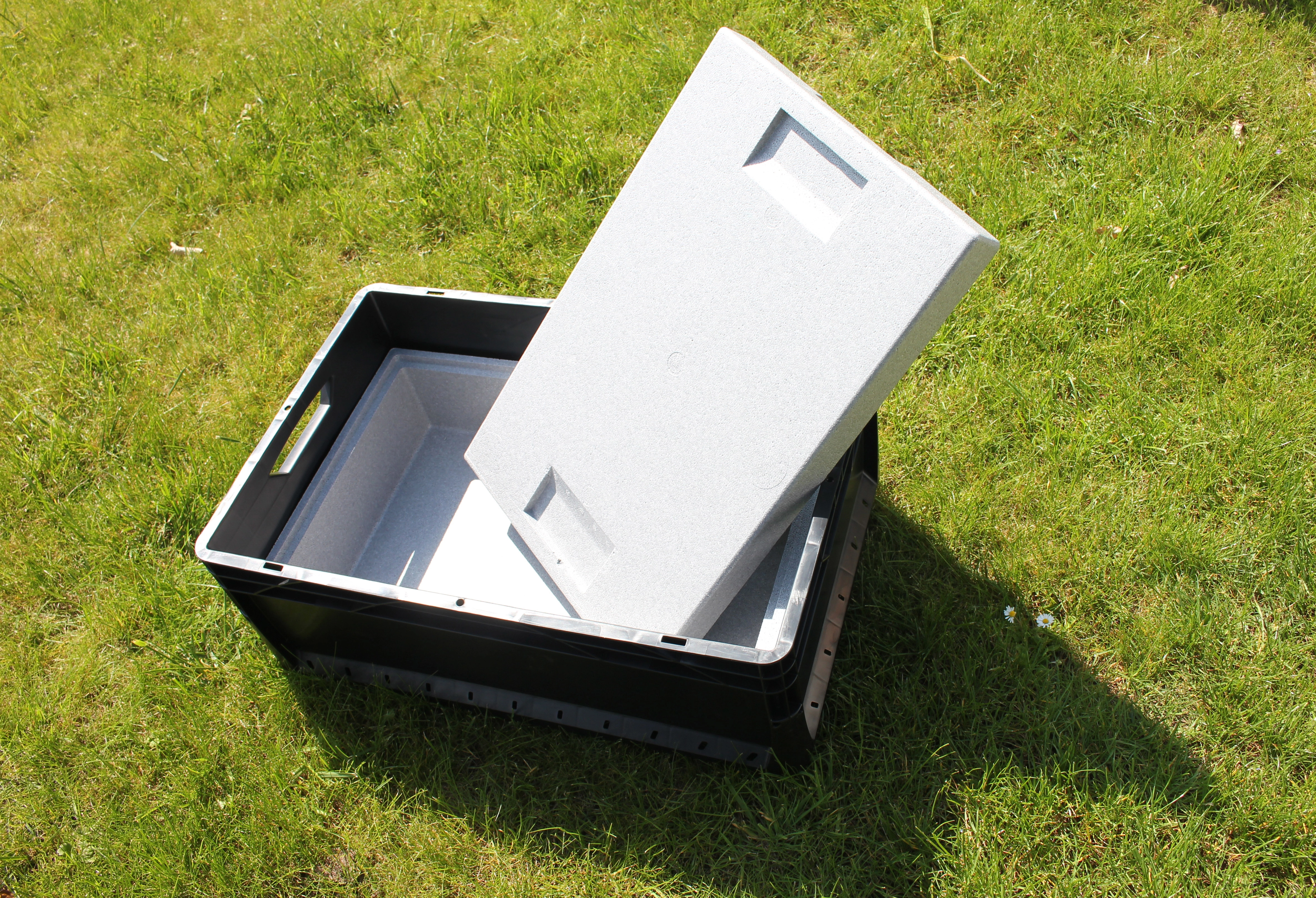 Paket] THERM BOX SET 46 & 12 Liter Styroporbox mit Deckel Thermobox für  Essen & Getränke - Styropor Kühlbox Warmhaltebox