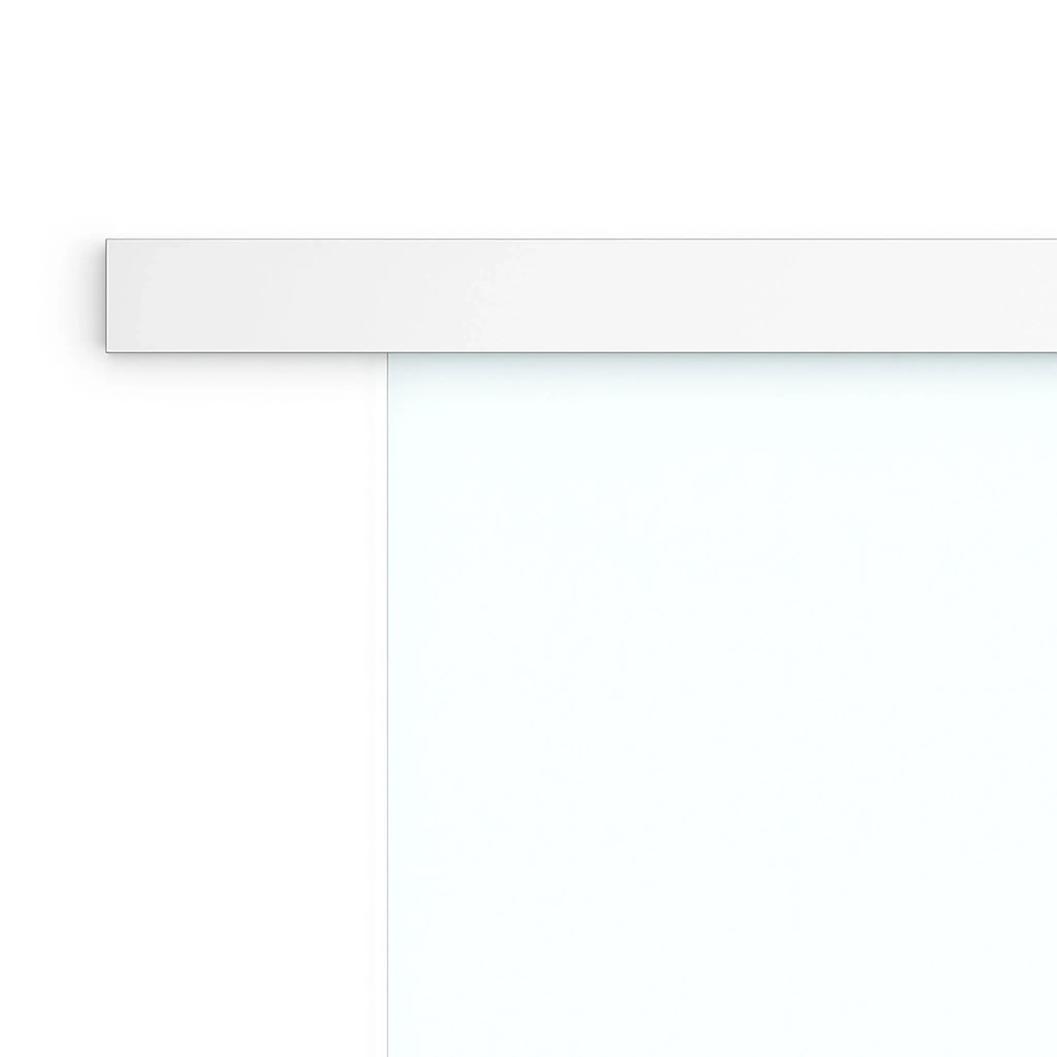 Hansaglas Glasschiebetür Schiebetürbeschlag 2,40 m Glastür Schiebetürsystem Laufschiene Aluminium 240 x 5,5 x 6,5 cm